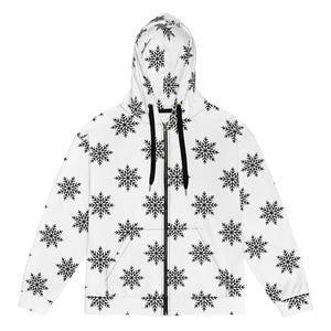 Snow flake zip hoodie
