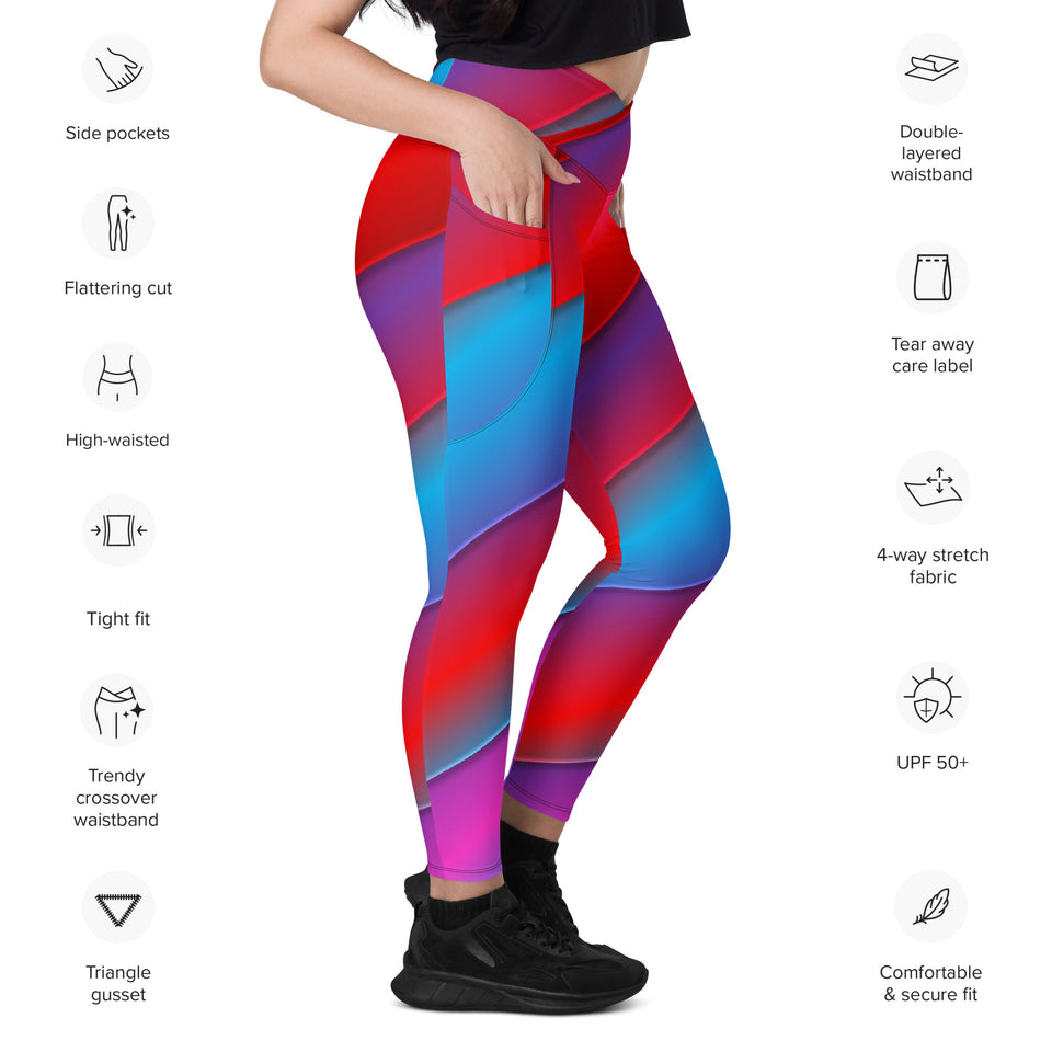 Vaccimo Crossover leggings with pockets