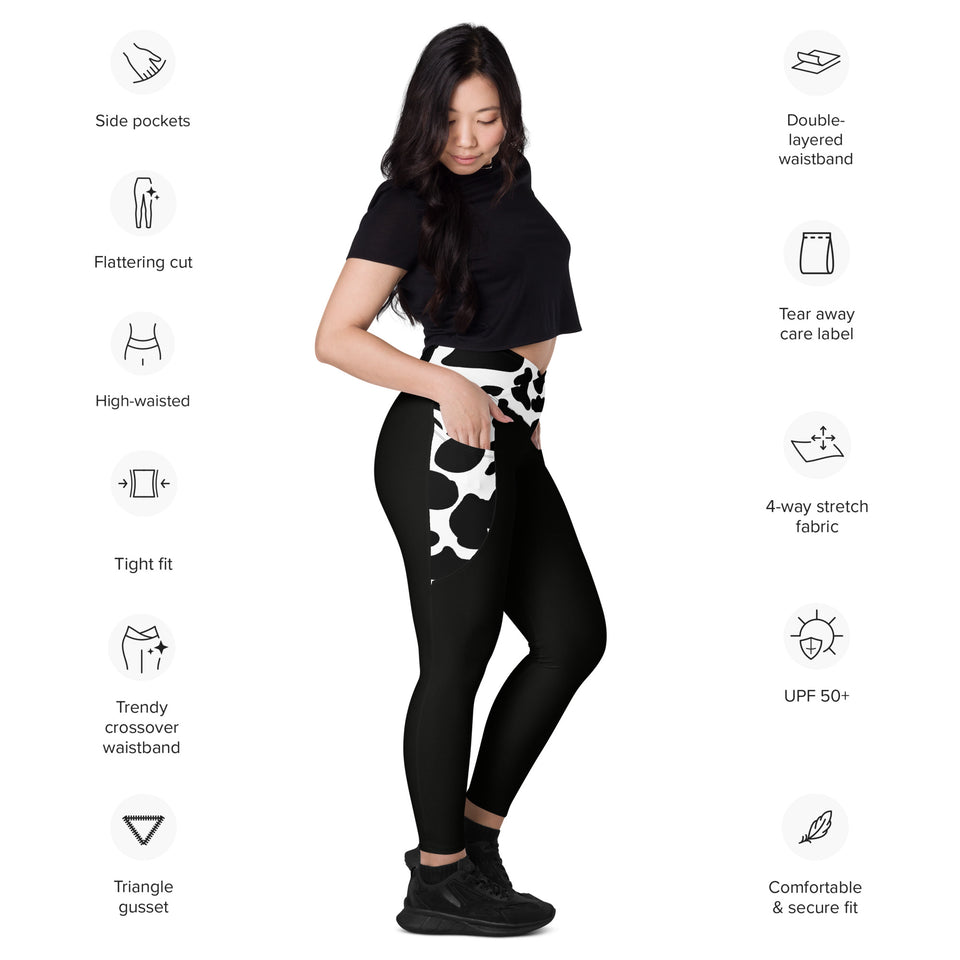 Vaccimo Crossover leggings with pockets