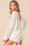 Backless Drawstring T-Shirt